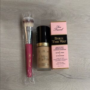 Too Faced Born This Way Foundation with Brush - shade Nude